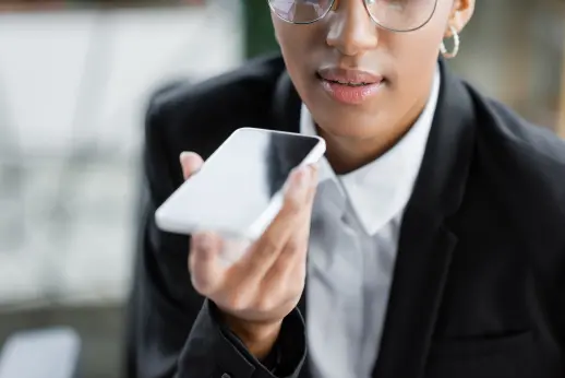 Auto attendant answering and routing incoming business calls to the appropriate team