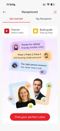 SimBuster Receptionist visual IVR call flow builder