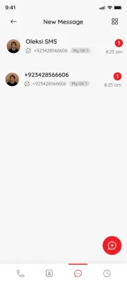 SimBuster private SMS inbox for supported phone numbers
